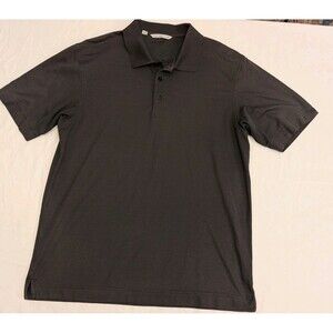 Cutter & Buck Men's Polo Black & Gray Size L